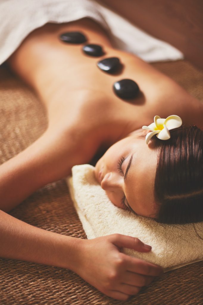Hot Stone Massage relaxing treatment